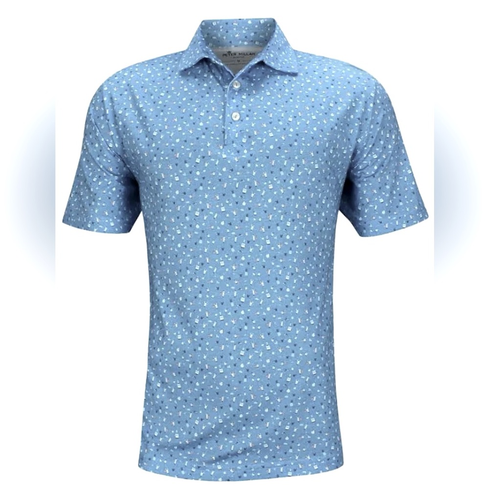 Peter Millar Shrimp Cocktail Polo 100% Cotton Seaside Collection Casual XL